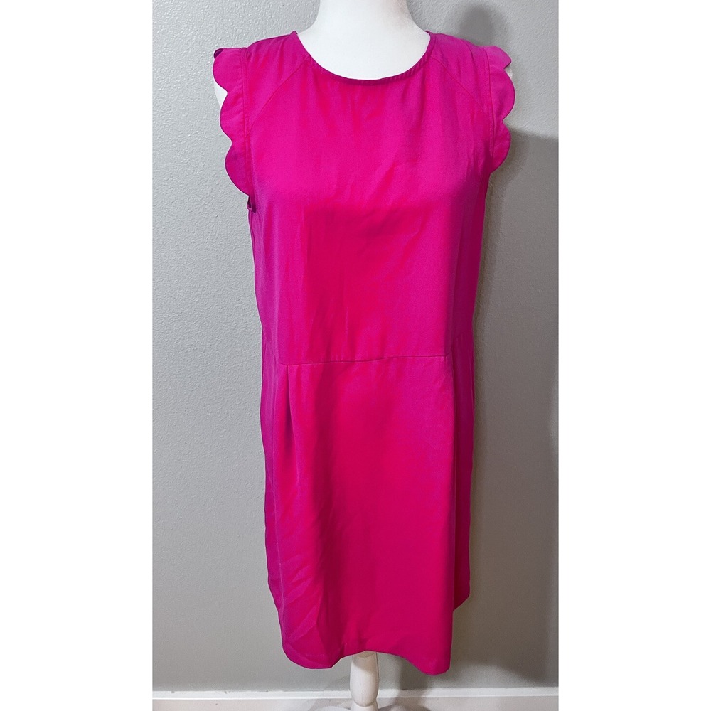 A New Day Sleeveless Dress Small Pink Sz Medium Summer Casual Ruffles